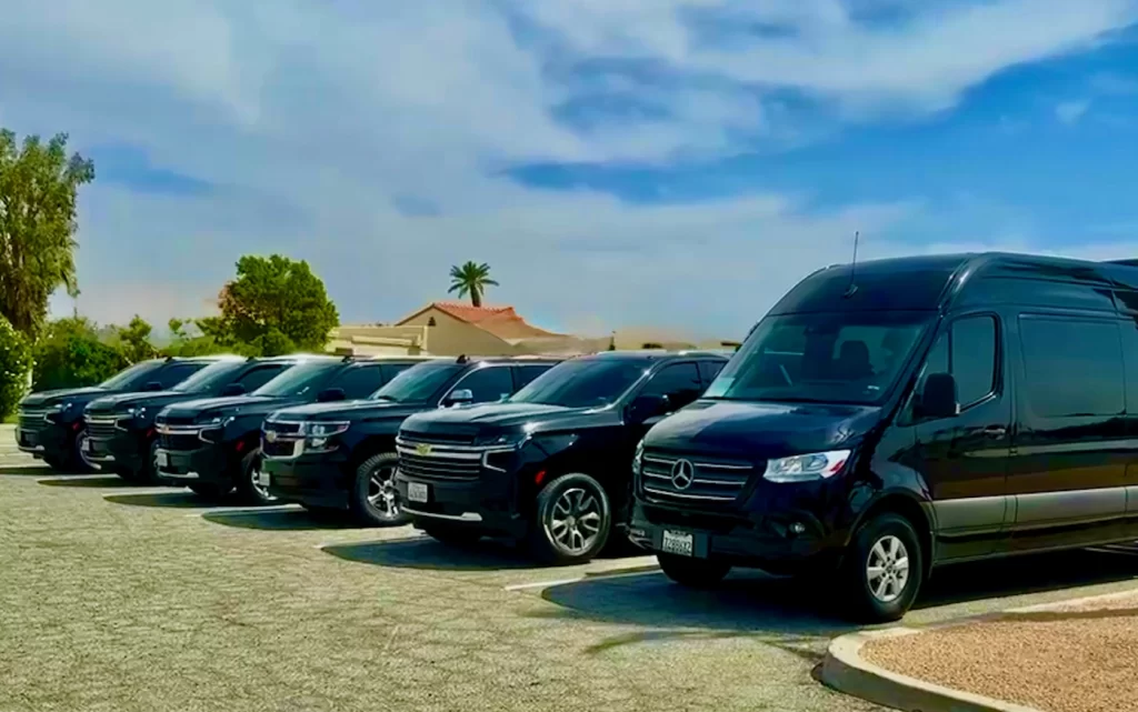 Different luxury vehicles available for reservation